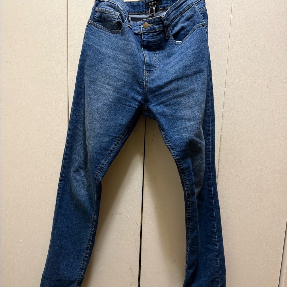 Forever 21 Men's Deep Blue Skinny Jeans